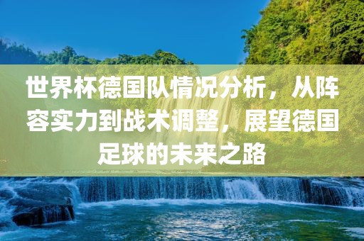 世界杯德国队情况分析，从阵容实力到战术调整，展望德国足球的未来之路金炬实业股份有限公司