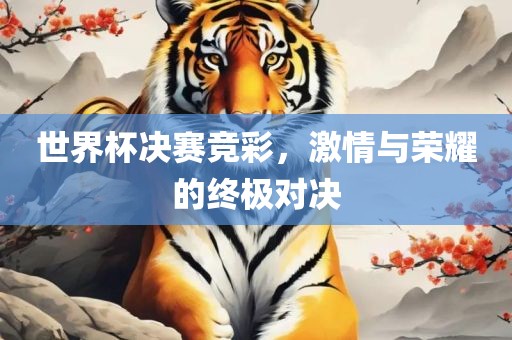 世界杯决赛竞彩，激情与荣耀的终极对决