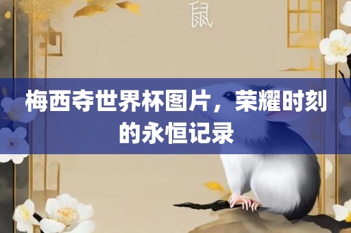 梅西夺世界杯图片，荣耀时刻的永恒记录