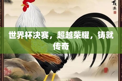 世界杯决赛，超越荣耀，铸就传奇