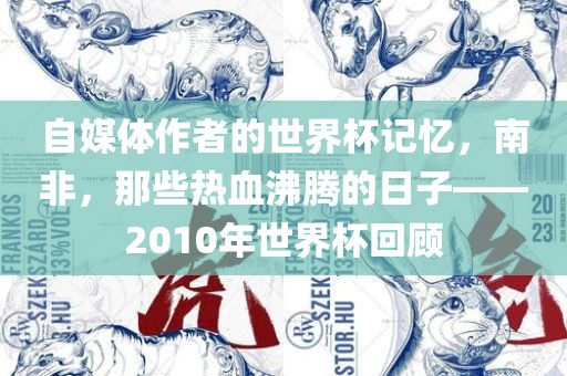 自媒体作者的世界杯记忆，南非，那些热血沸腾的日子——2010年世界杯回顾