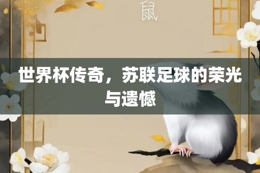 世界杯传奇，苏联足球的荣光与遗憾