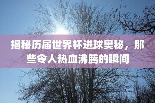揭秘历届世界杯进球奥秘，那些令人热血沸腾的瞬间