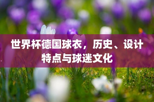 世界杯德国球衣，历史、设计特点与球迷文化