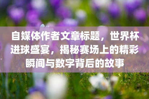 自媒体作者文章标题，世界杯进球盛宴，揭秘赛场上的精彩瞬间与数字背后的故事
