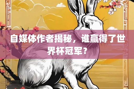 自媒体作者揭秘，谁赢得了世界杯冠军？