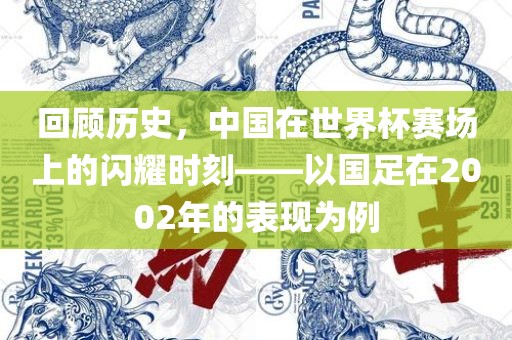 回顾历史，中国在世界杯赛场上的闪耀时刻——以国足在2002年的表现为例