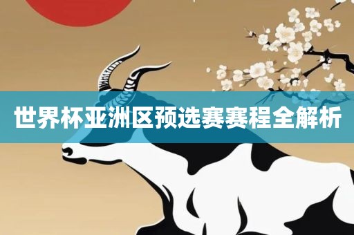 世界杯亚洲区预选赛赛程全解析