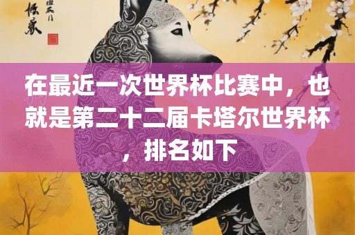 在最近一次世界杯比赛中，也就是第二十二届卡塔尔世界杯，排名如下金炬实业股份有限公司