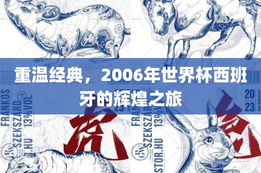 重温经典，2006年世界杯西班牙的辉煌之旅