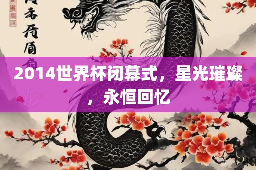 2014世界杯闭幕式，星光璀璨，永恒回忆