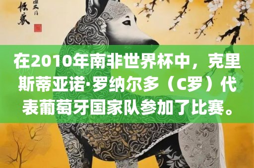 在2010年南非世界杯中，克里斯蒂亚诺·罗纳尔多（C罗）代表葡萄牙国家队参加了比赛。