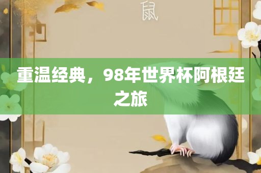 重温经典，98年世界杯阿根廷之旅