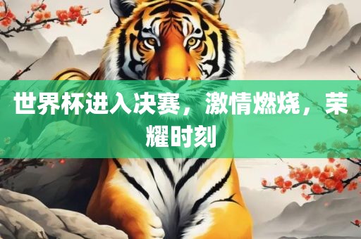 世界杯进入决赛，激情燃烧，荣耀时刻