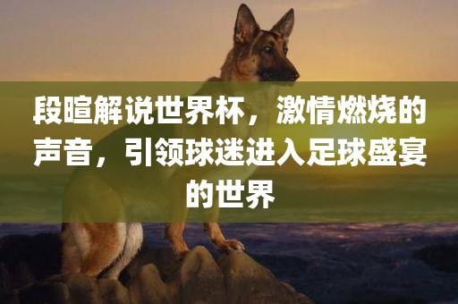 段暄解说世界杯，激情燃烧的声音，引领球迷进入足球盛宴的世界