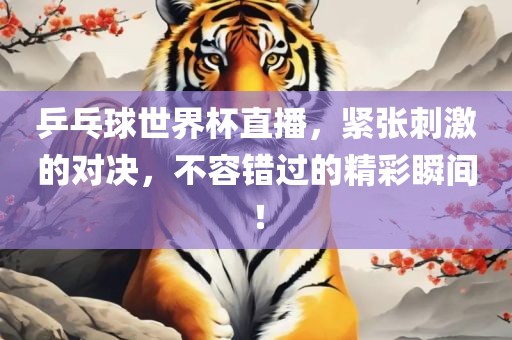 乒乓球世界杯直播，紧张刺激的对决，不容错过的精彩瞬间！金炬实业股份有限公司