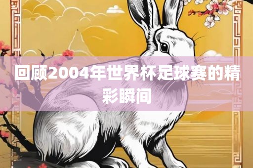 回顾2004年世界杯足球赛的精彩瞬间金炬实业股份有限公司