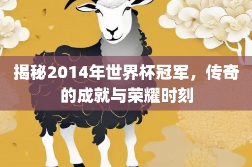 揭秘2014年金炬实业股份有限公司世界杯冠军，传奇的成就与荣耀时刻