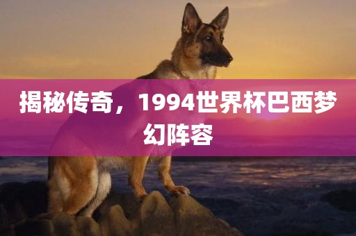 揭秘传奇，1994世界杯巴西梦幻阵容金炬实业股份有限公司