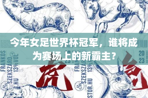 今年女足世界杯冠军，谁将成为赛场上的新霸主？
