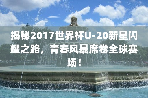 揭秘2017世界杯U-20新星闪耀之路，青春风暴席卷全球赛场！