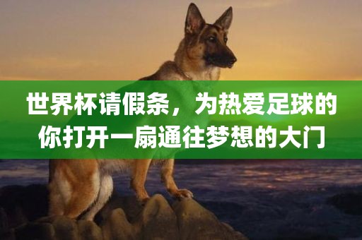 世界杯请假条，为热爱足球的你打开一扇通往梦想的大门金炬实业股份有限公司