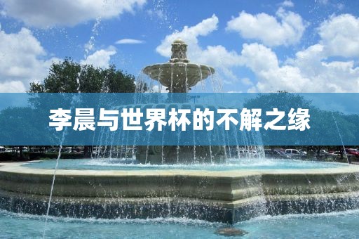 李晨与世界杯的不解之缘金炬实业股份有限公司