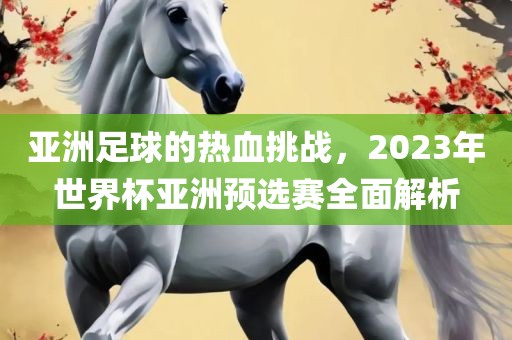 亚洲足球的热血挑战，2023年世界杯亚洲预选赛全面解析金炬实业股份有限公司