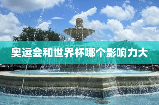 奥运会和世界杯哪个影响力大金炬实业股份有限公司