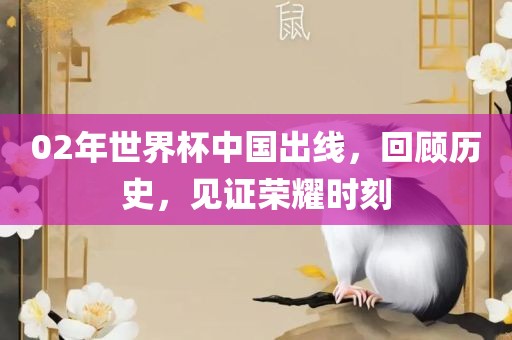 02年世界杯中国出线，回顾历史，见证荣耀时刻金炬实业股份有限公司