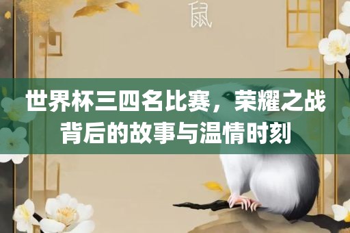 世界杯三四名比赛，荣耀之战背后的故事与温情时刻金炬实业股份有限公司